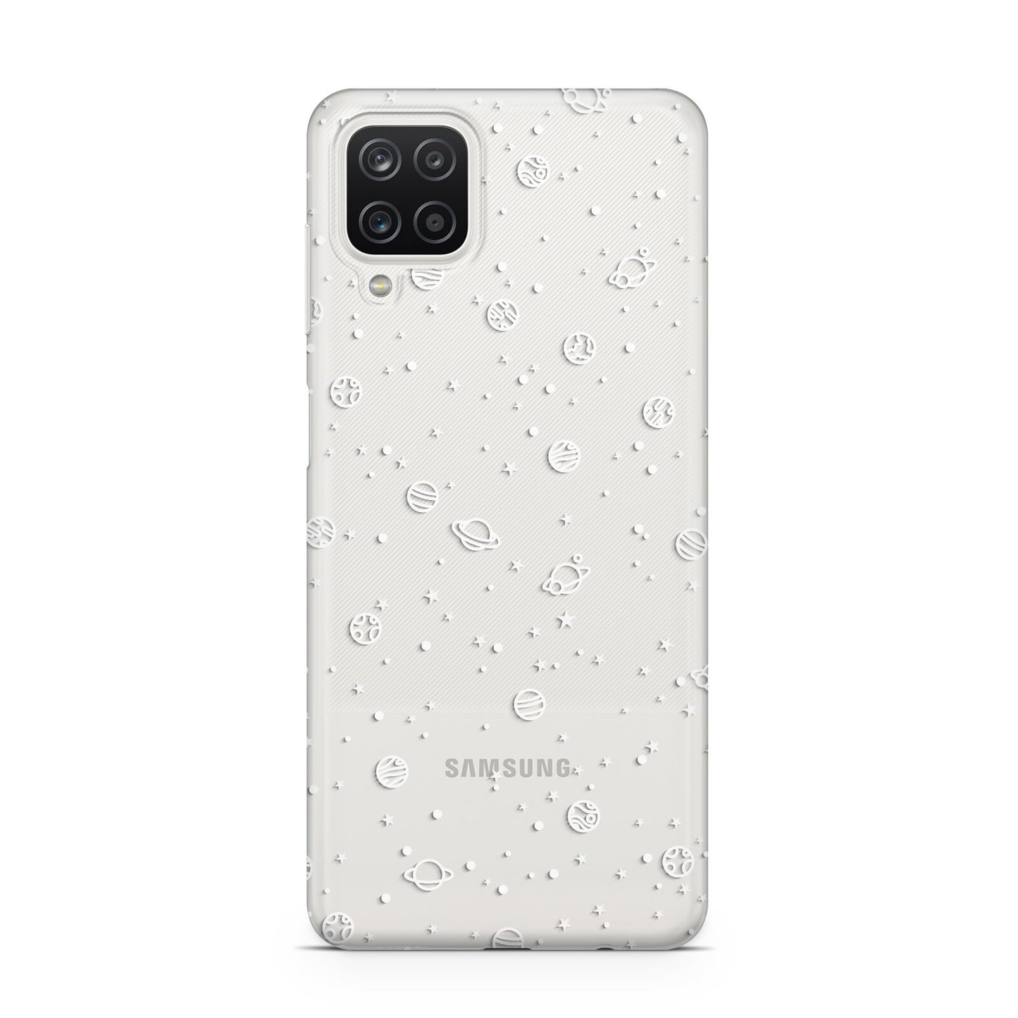 White Planets Samsung M12 Case