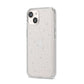 White Planets iPhone 14 Clear Tough Case Starlight Angled Image