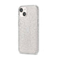 White Planets iPhone 14 Glitter Tough Case Starlight Angled Image