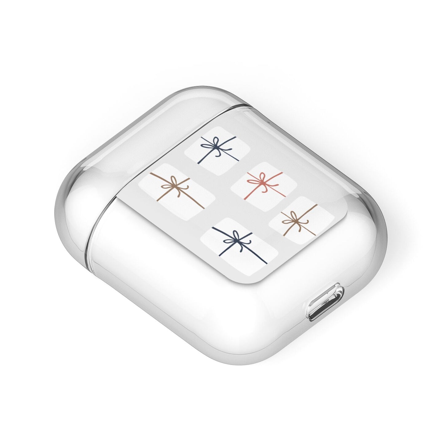 White Presents AirPods Case Laid Flat