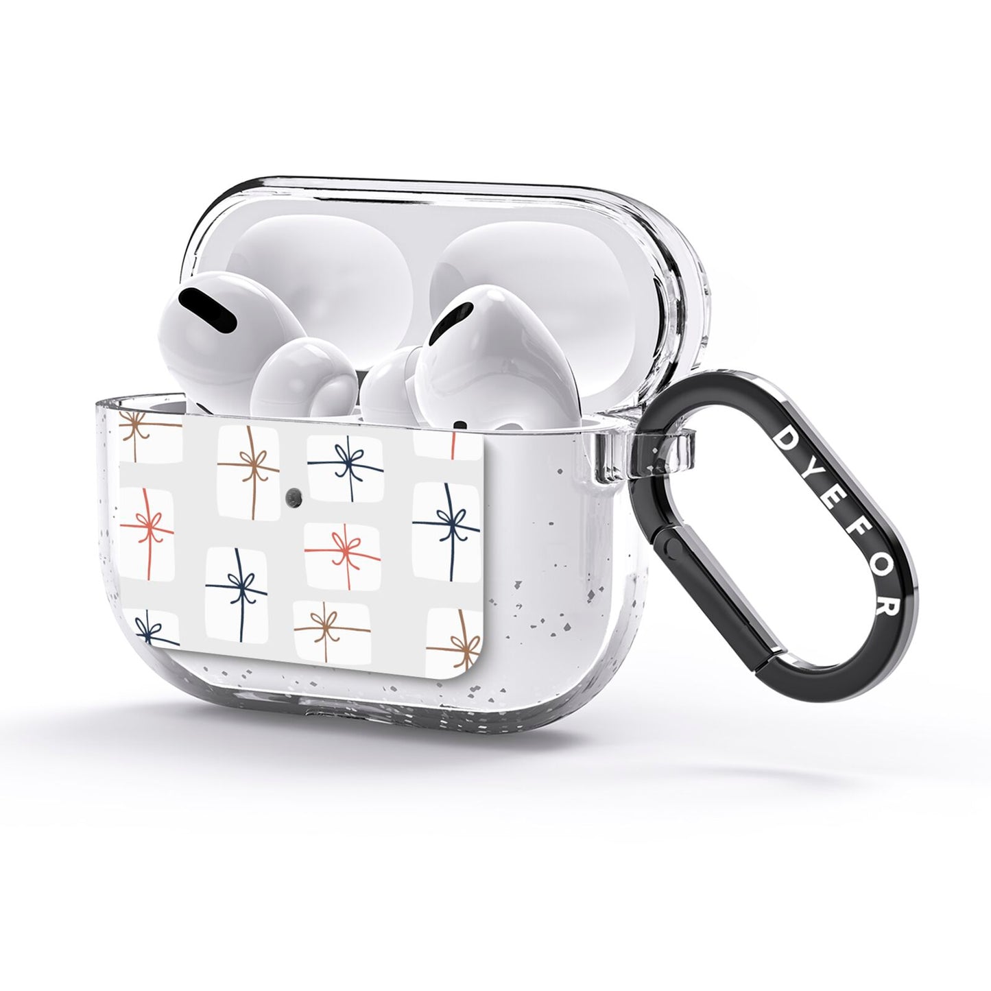 White Presents AirPods Glitter Case 3rd Gen Side Image