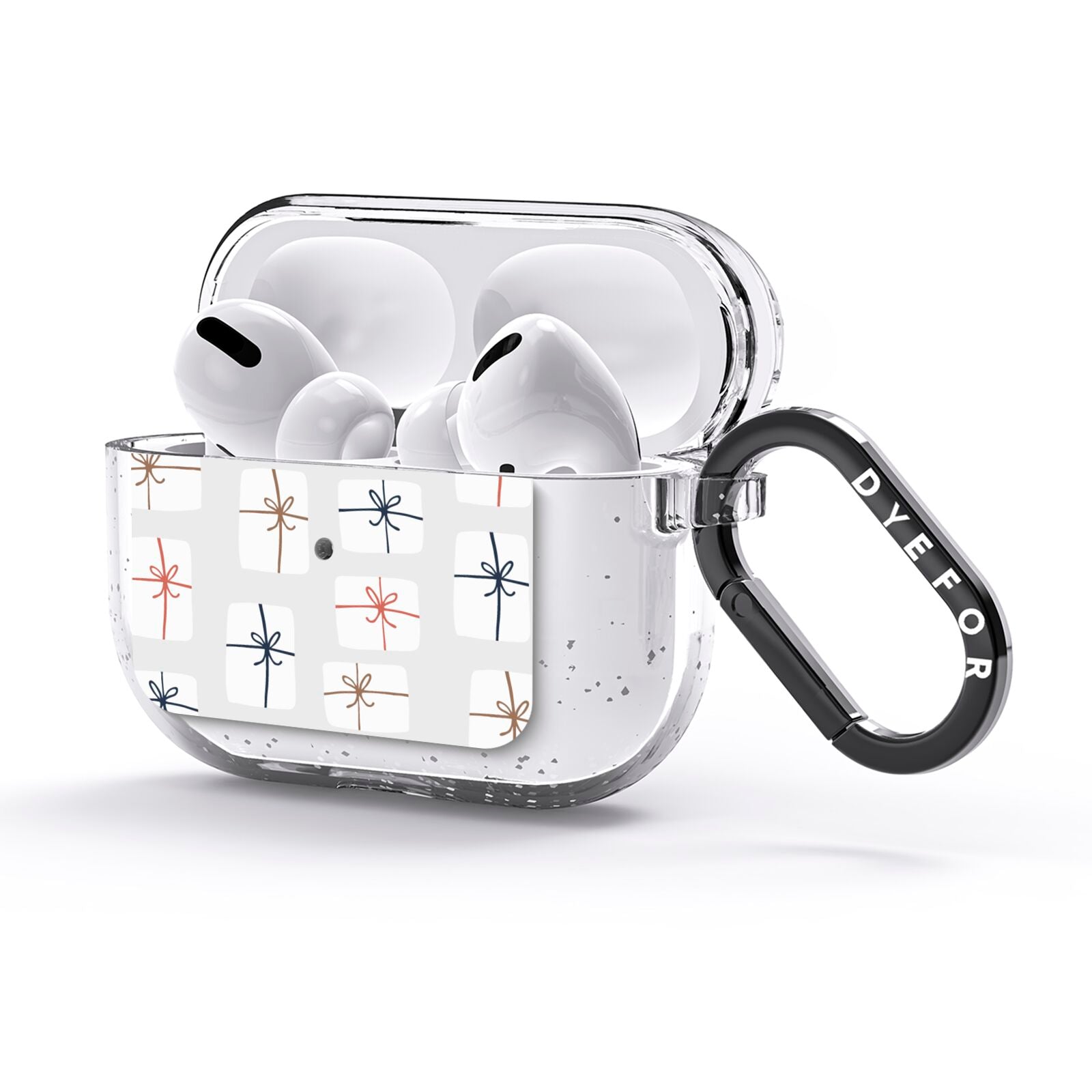 White Presents AirPods Glitter Case 3rd Gen Side Image