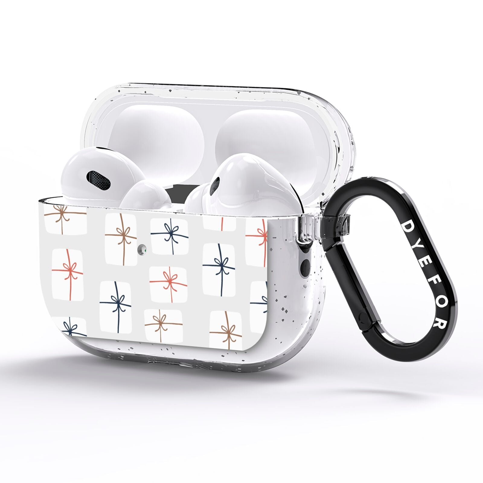 White Presents AirPods Pro Glitter Case Side Image