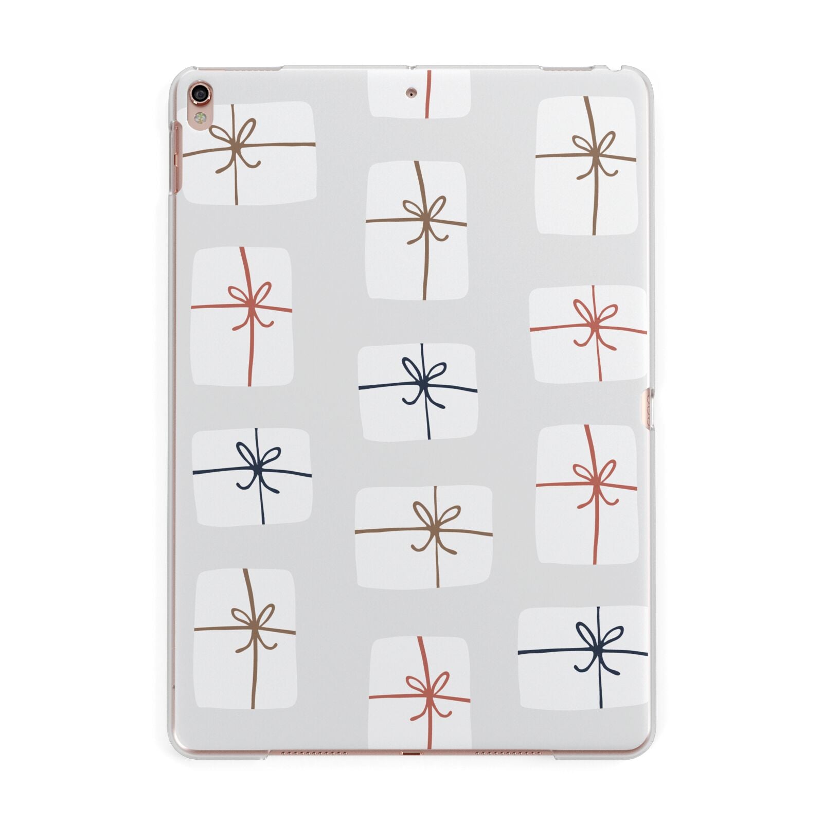 White Presents Apple iPad Rose Gold Case