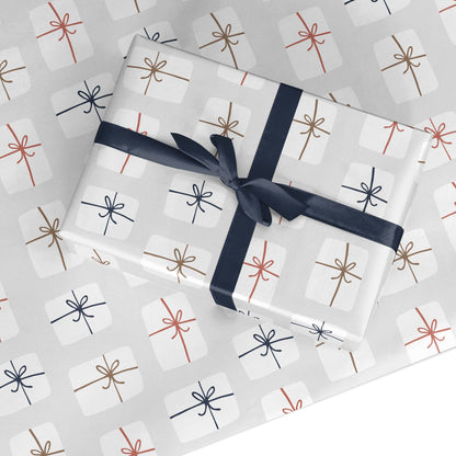 White Presents Custom Wrapping Paper