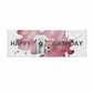 White Red Personalised Football Shirt 6x2 Vinly Banner with Grommets