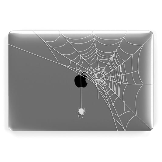 White Spiders Web with Transparent Background Apple MacBook Case