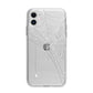 White Spiders Web with Transparent Background Apple iPhone 11 in White with Bumper Case