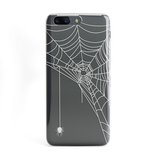 White Spiders Web with Transparent Background OnePlus Case