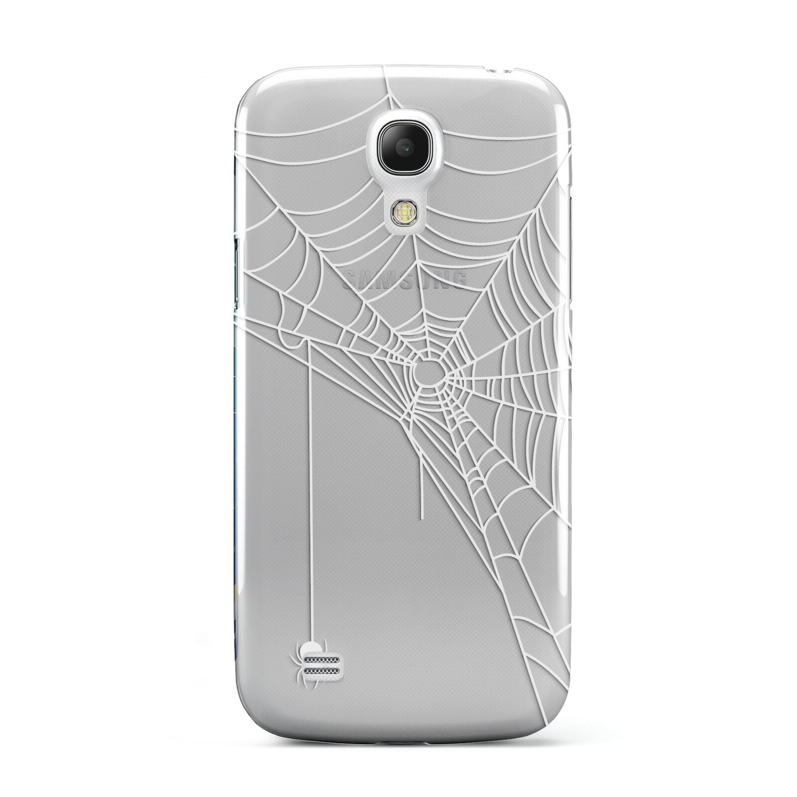 White Spiders Web with Transparent Background Samsung Galaxy S4 Mini Case