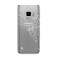 White Spiders Web with Transparent Background Samsung Galaxy S9 Case