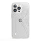 White Spiders Web with Transparent Background iPhone 13 Pro Clear Bumper Case