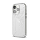White Spiders Web with Transparent Background iPhone 14 Pro Clear Tough Case Silver Angled Image