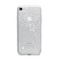 White Spiders Web with Transparent Background iPhone 7 Bumper Case on Silver iPhone
