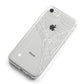 White Spiders Web with Transparent Background iPhone 8 Bumper Case on Silver iPhone Alternative Image