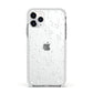 White Star Apple iPhone 11 Pro in Silver with White Impact Case
