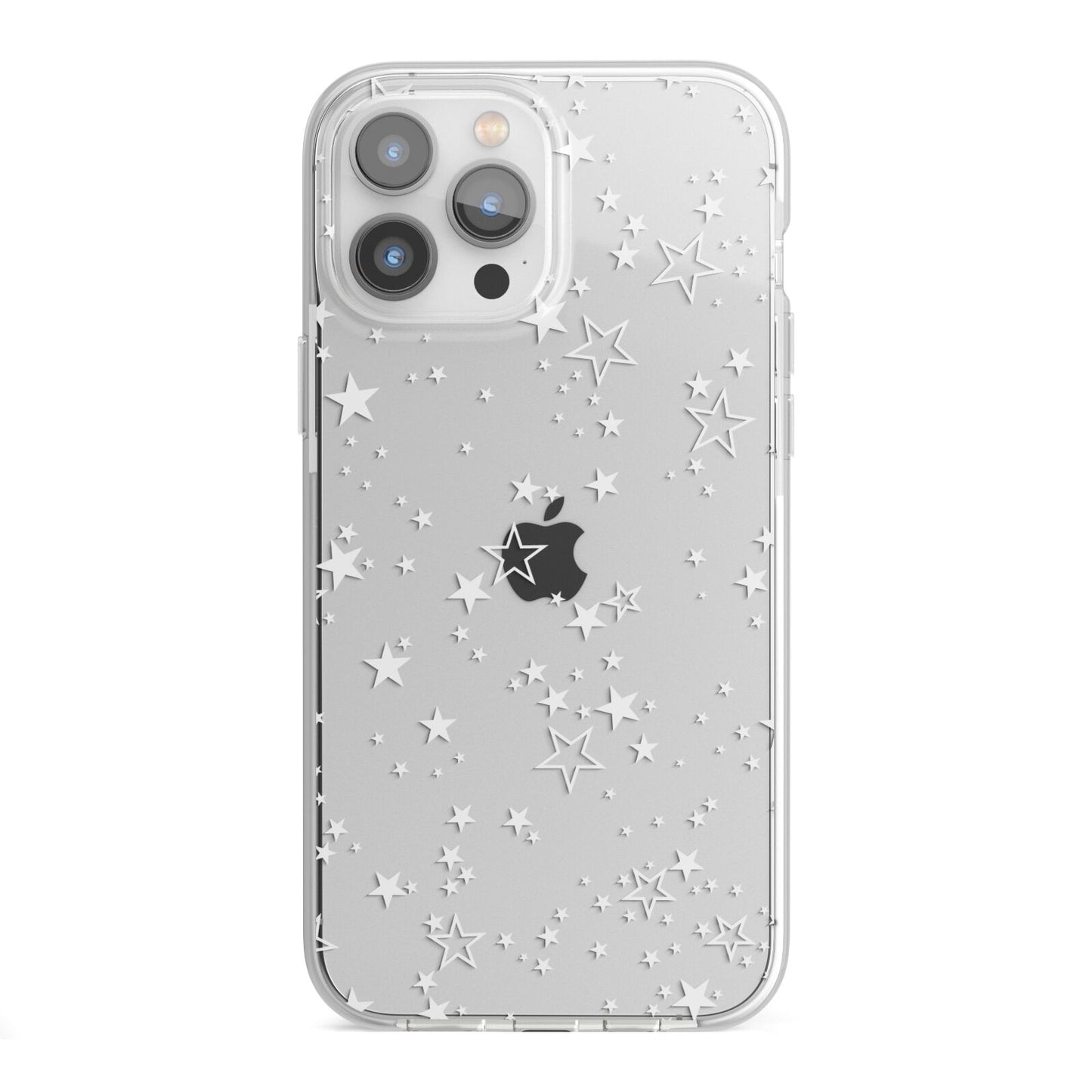 White Star iPhone 13 Pro Max TPU Impact Case with White Edges