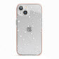 White Star iPhone 13 TPU Impact Case with Pink Edges