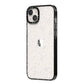 White Star iPhone 14 Plus Black Impact Case Side Angle on Silver phone