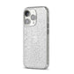 White Star iPhone 14 Pro Glitter Tough Case Silver Angled Image