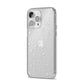 White Star iPhone 14 Pro Max Clear Tough Case Silver Angled Image