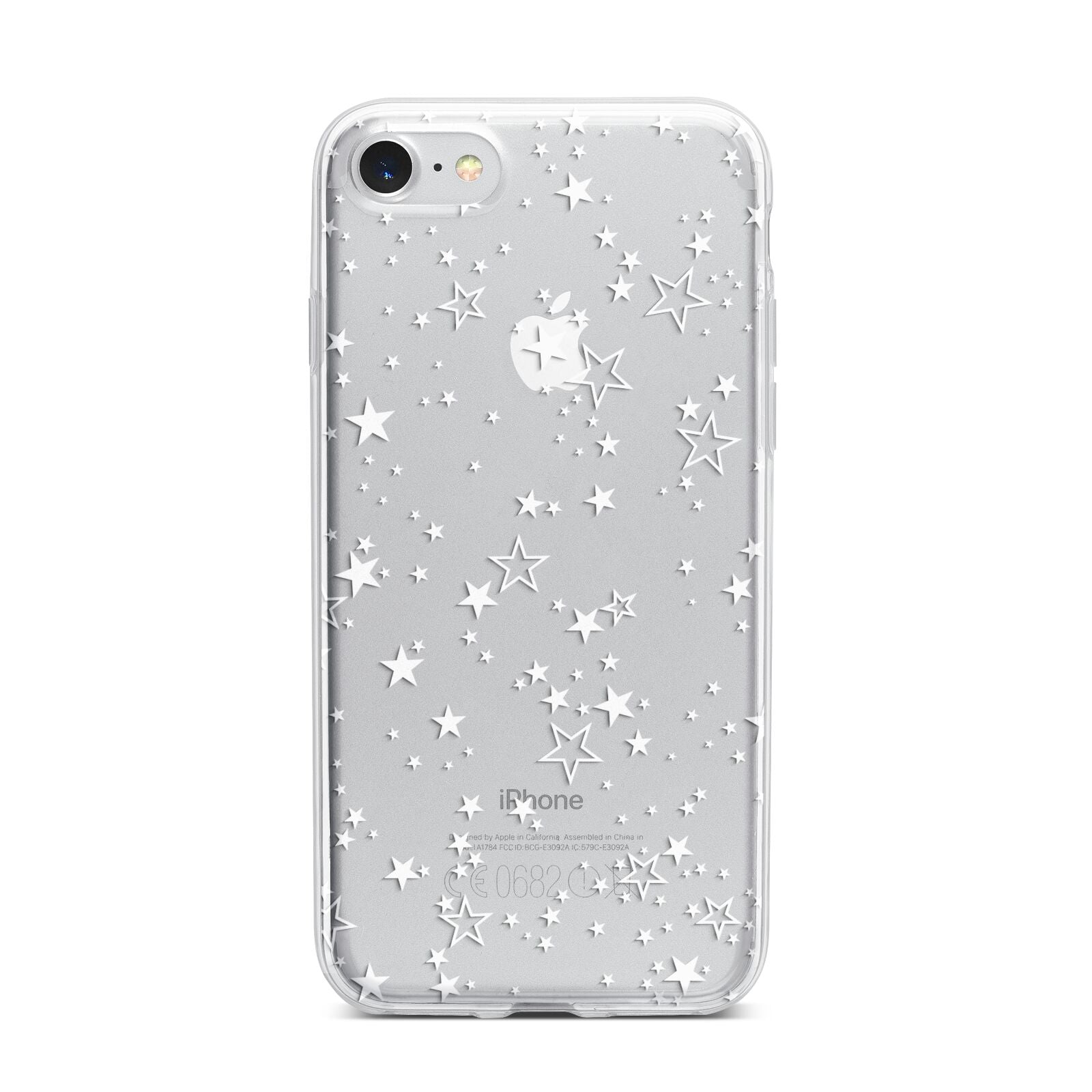White Star iPhone 7 Bumper Case on Silver iPhone
