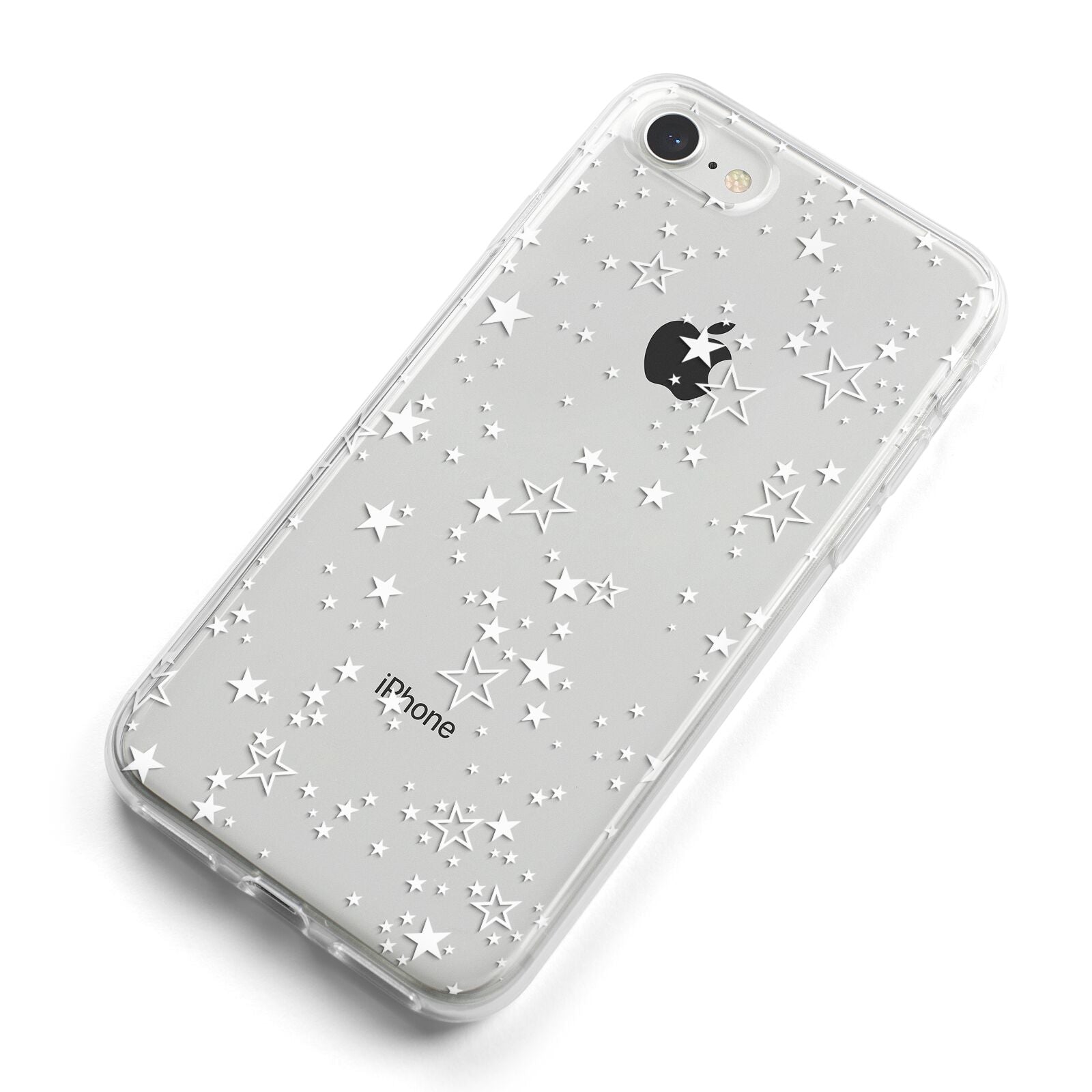 White Star iPhone 8 Bumper Case on Silver iPhone Alternative Image