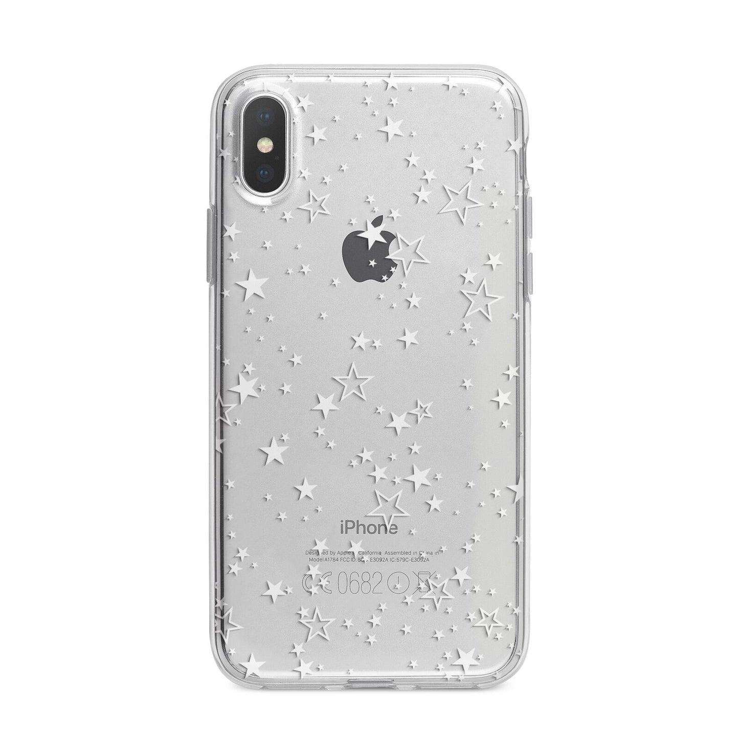 White Star iPhone X Bumper Case on Silver iPhone Alternative Image 1