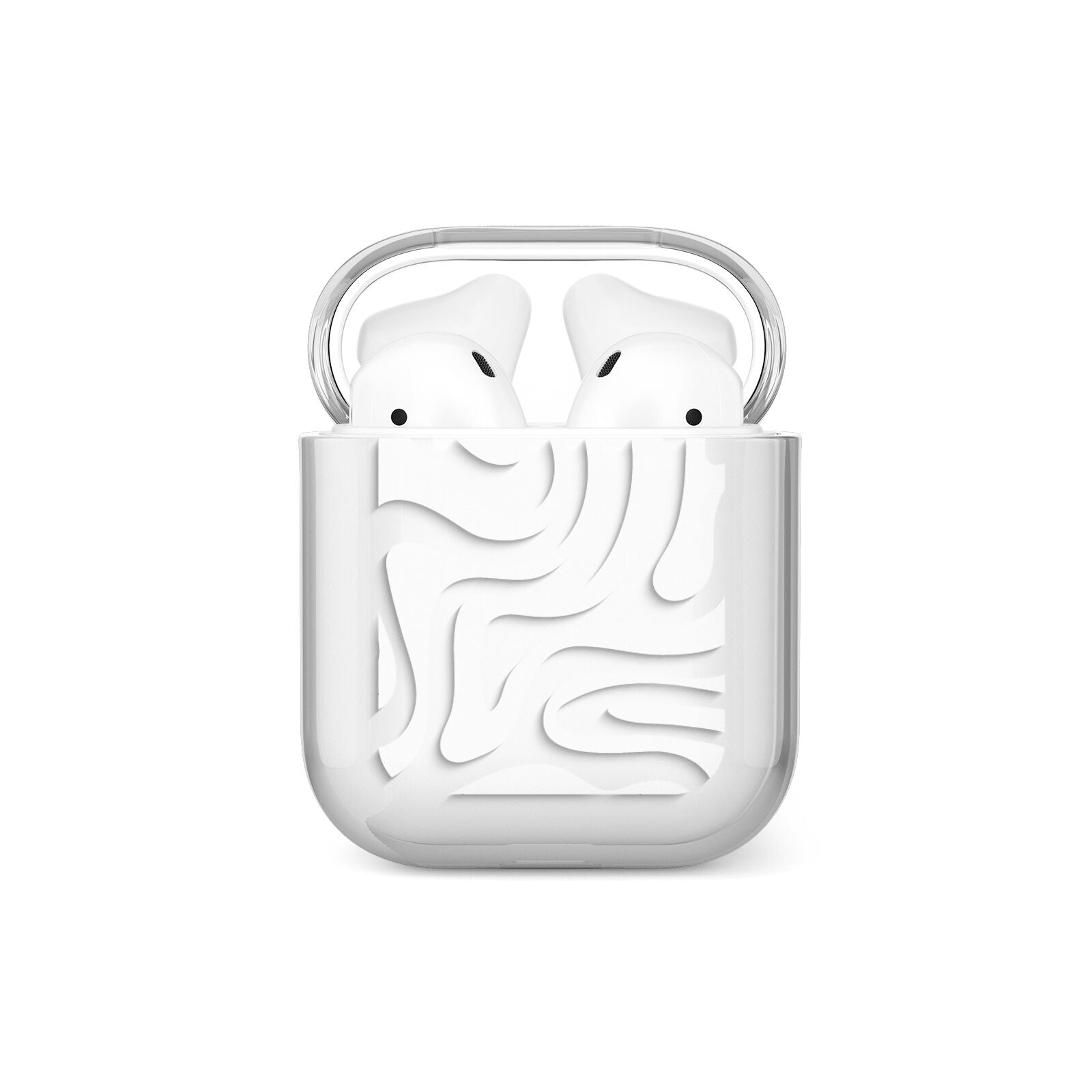White Swirl AirPods Case