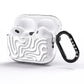 White Swirl AirPods Pro Glitter Case Side Image