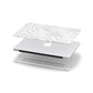 White Swirl Apple MacBook Case in Detail