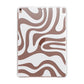 White Swirl Apple iPad Rose Gold Case