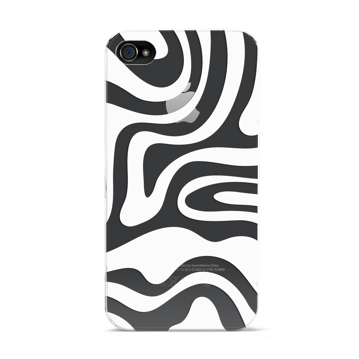 White Swirl Apple iPhone 4s Case