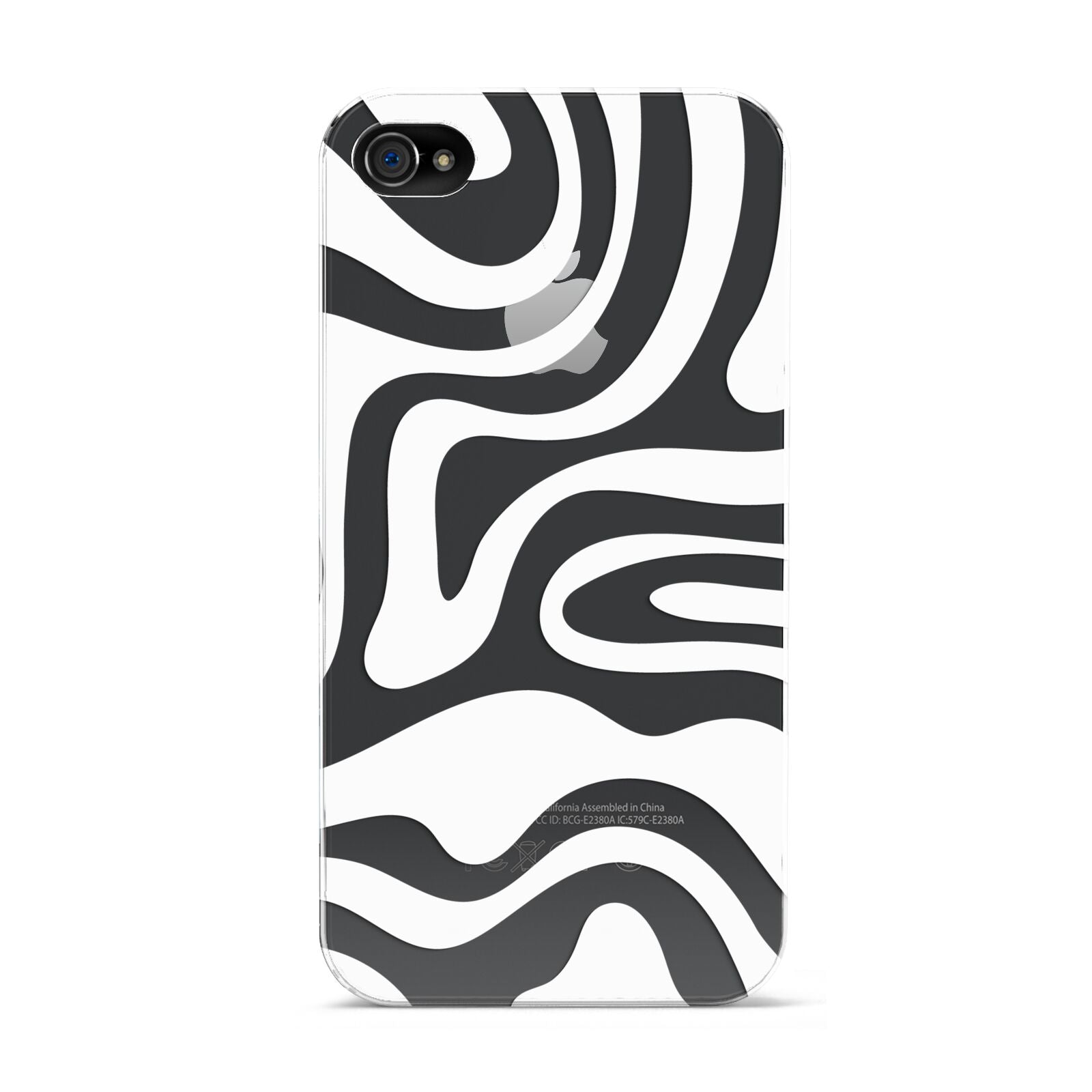 White Swirl Apple iPhone 4s Case