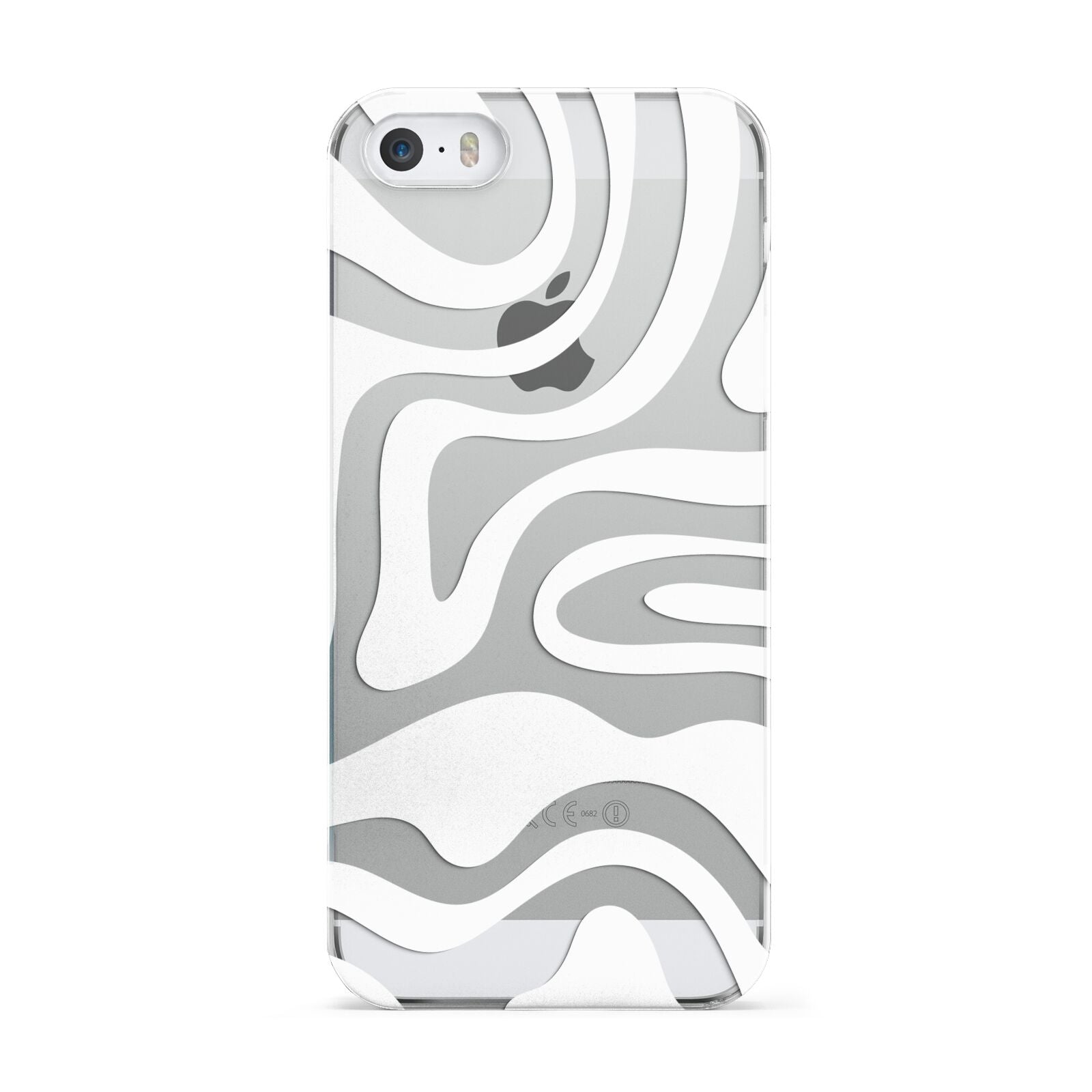White Swirl Apple iPhone 5 Case