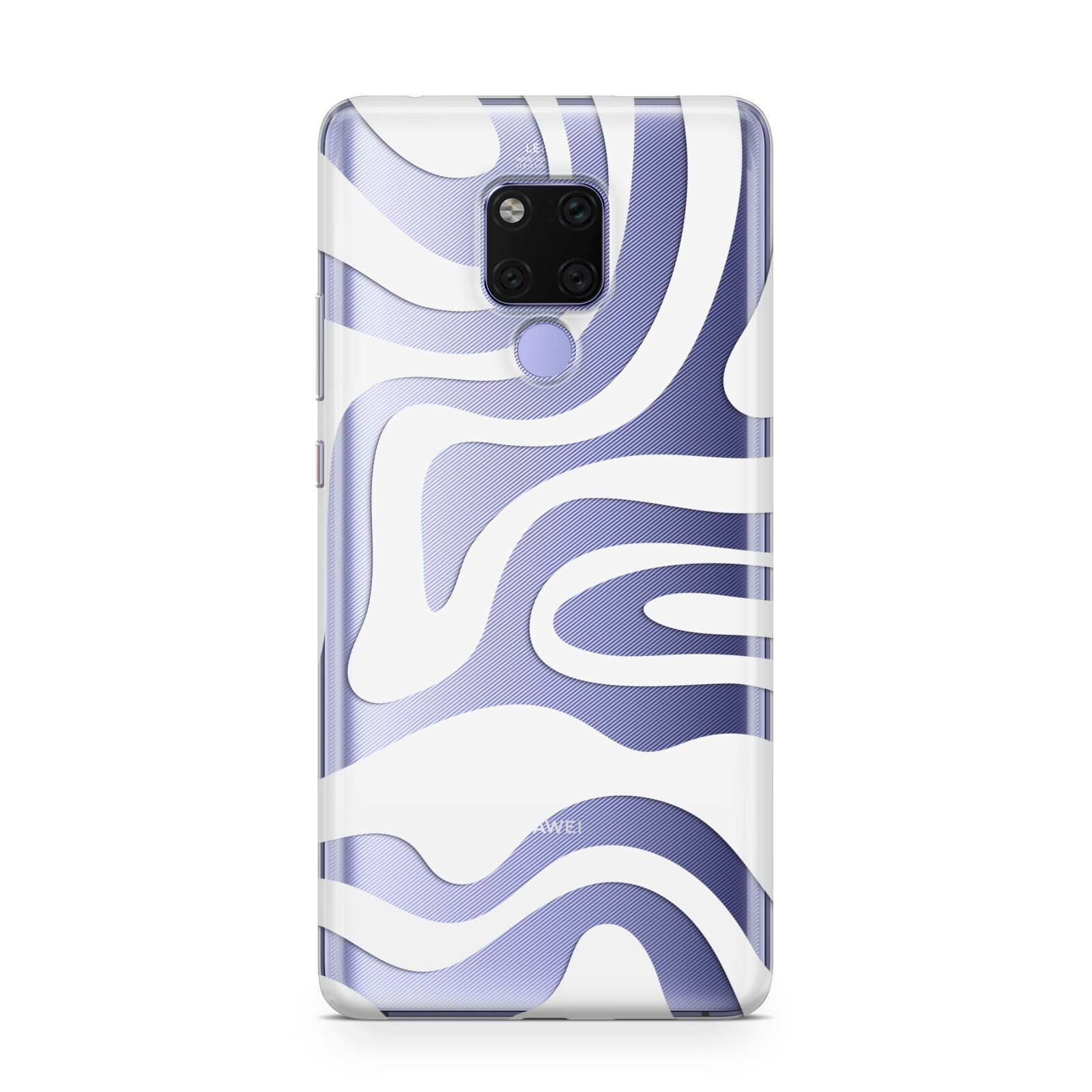 White Swirl Huawei Mate 20X Phone Case