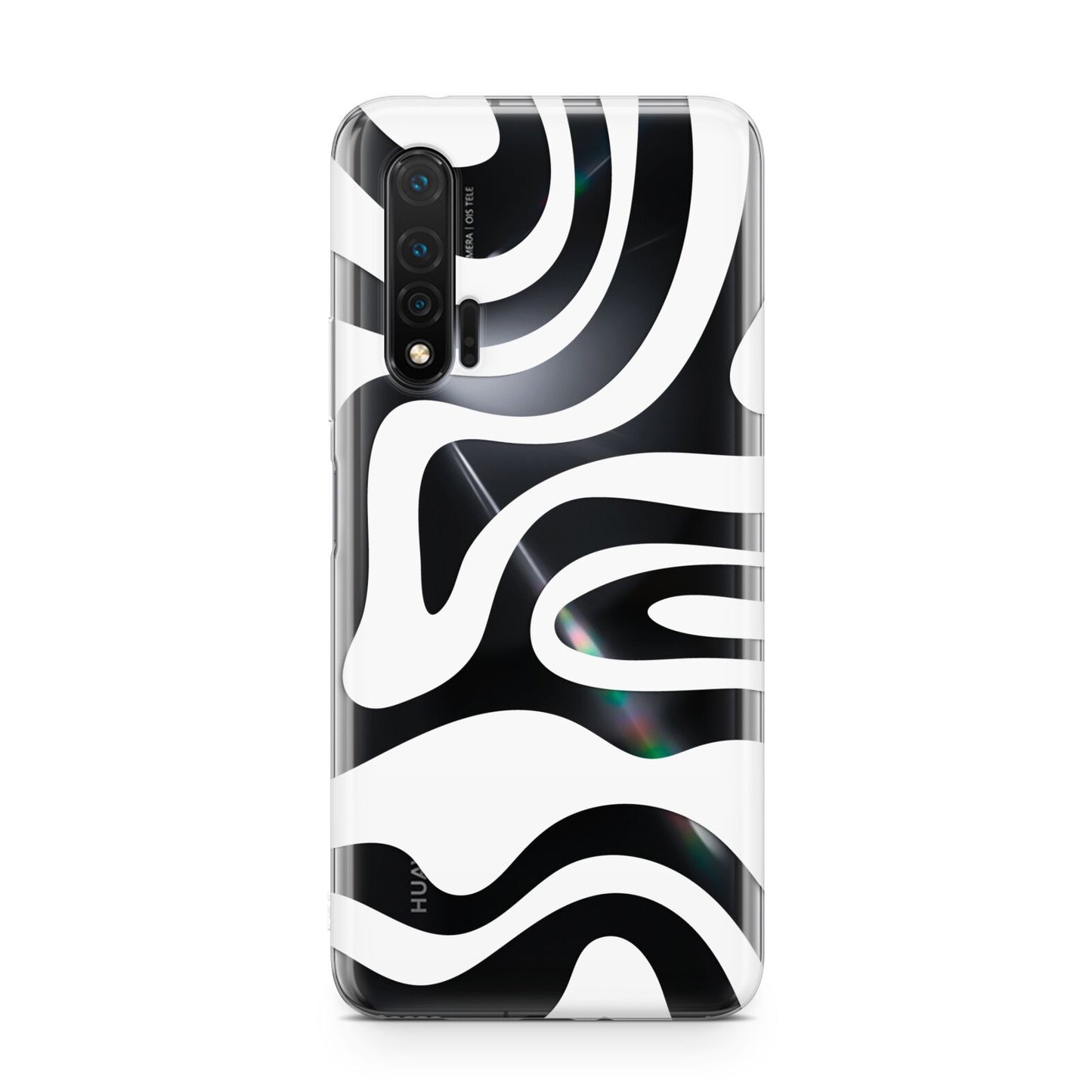 White Swirl Huawei Nova 6 Phone Case