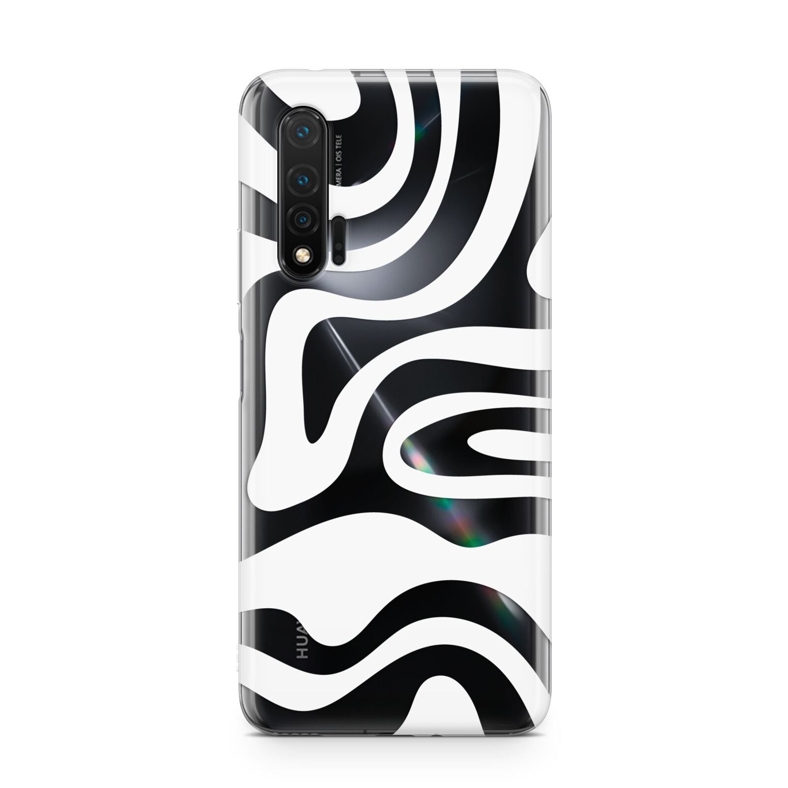 White Swirl Huawei Nova 6 Phone Case