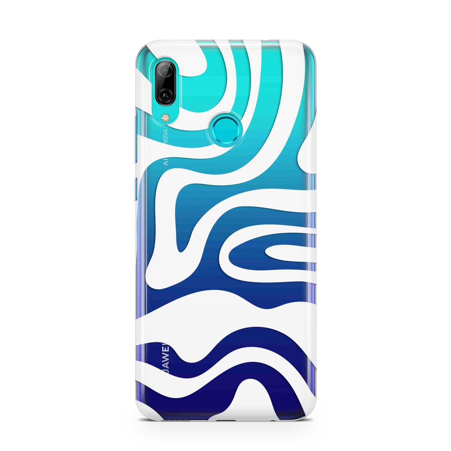 White Swirl Huawei P Smart 2019 Case