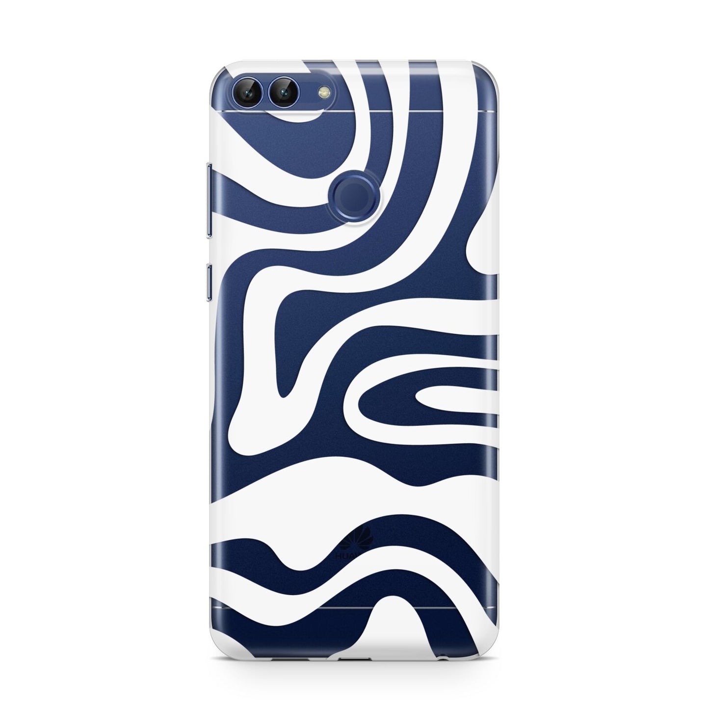 White Swirl Huawei P Smart Case