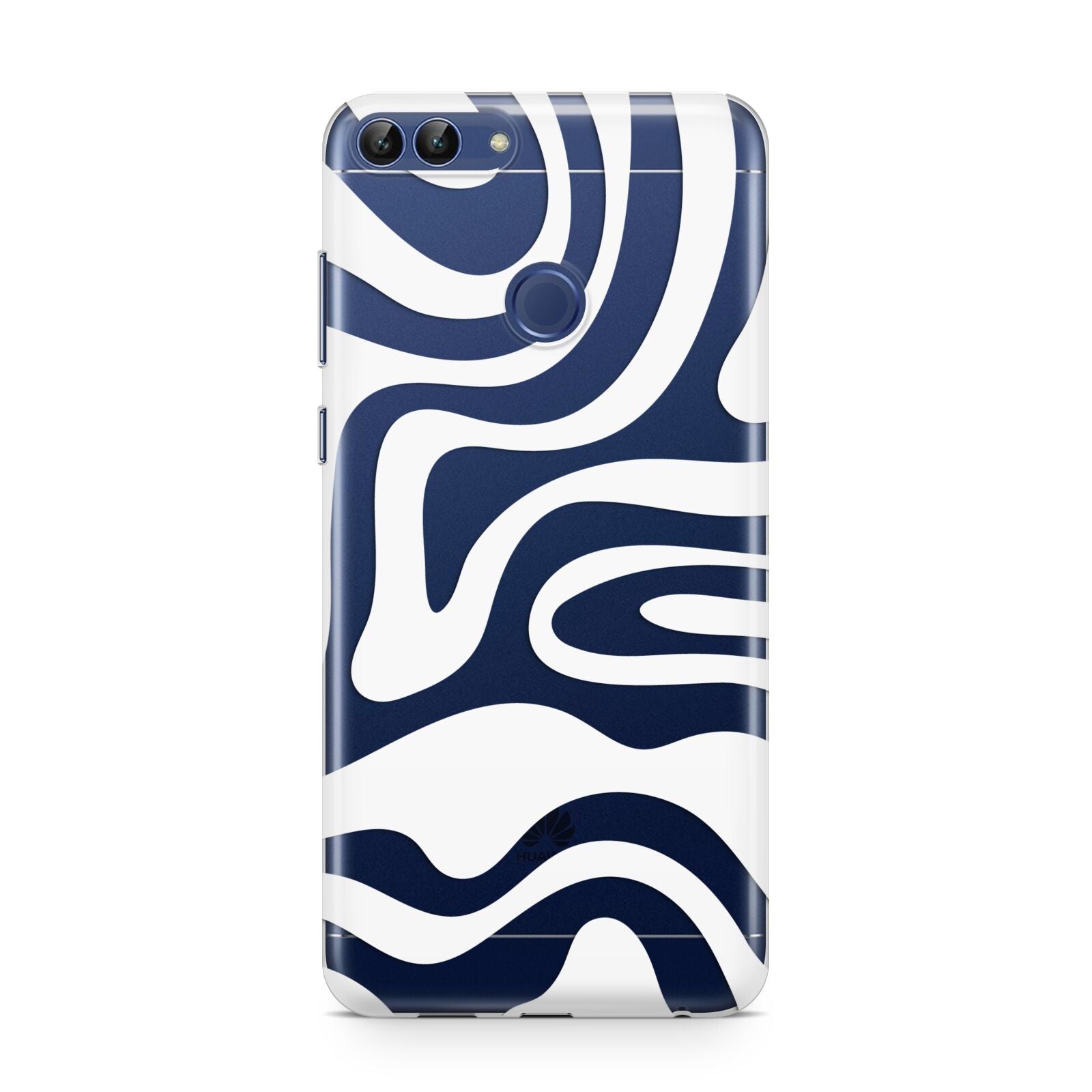 White Swirl Huawei P Smart Case