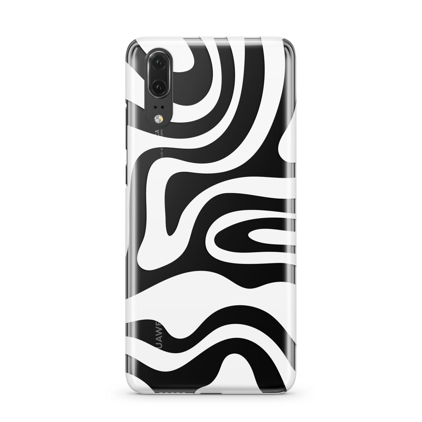 White Swirl Huawei P20 Phone Case