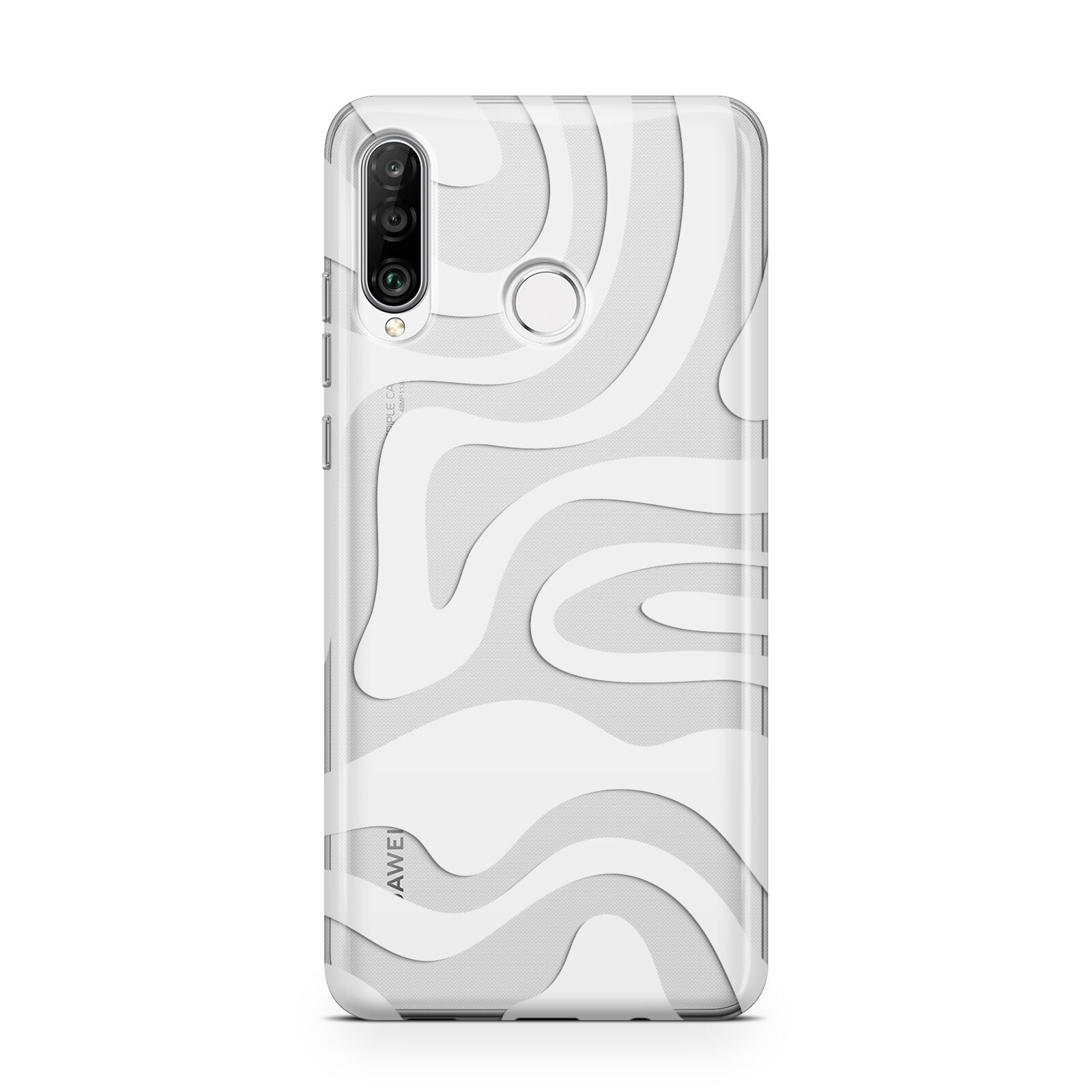 White Swirl Huawei P30 Lite Phone Case