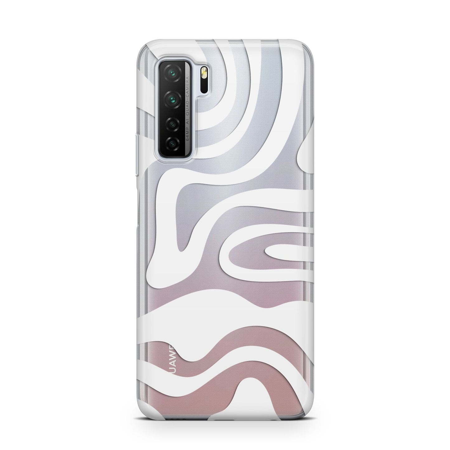 White Swirl Huawei P40 Lite 5G Phone Case