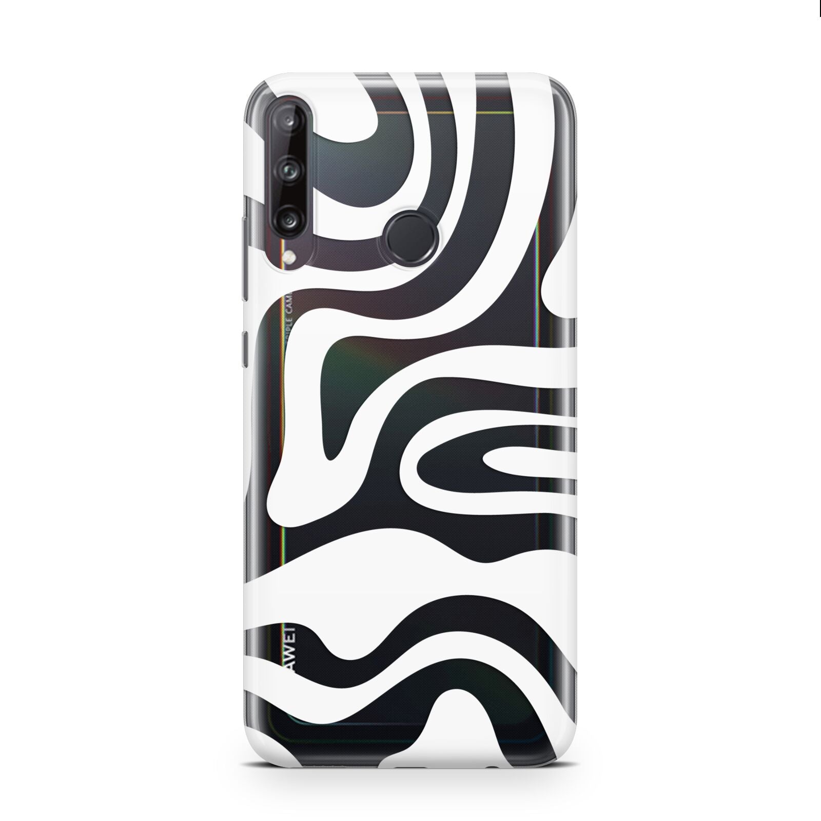 White Swirl Huawei P40 Lite E Phone Case