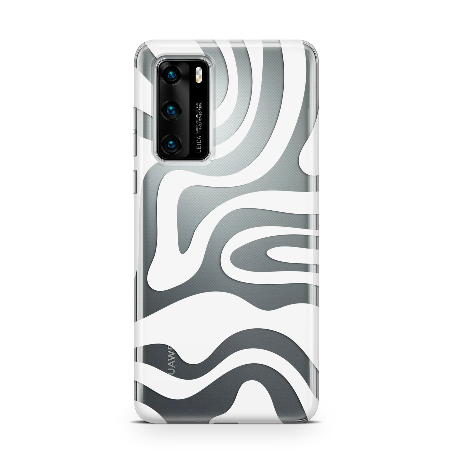 White Swirl Huawei P40 Phone Case