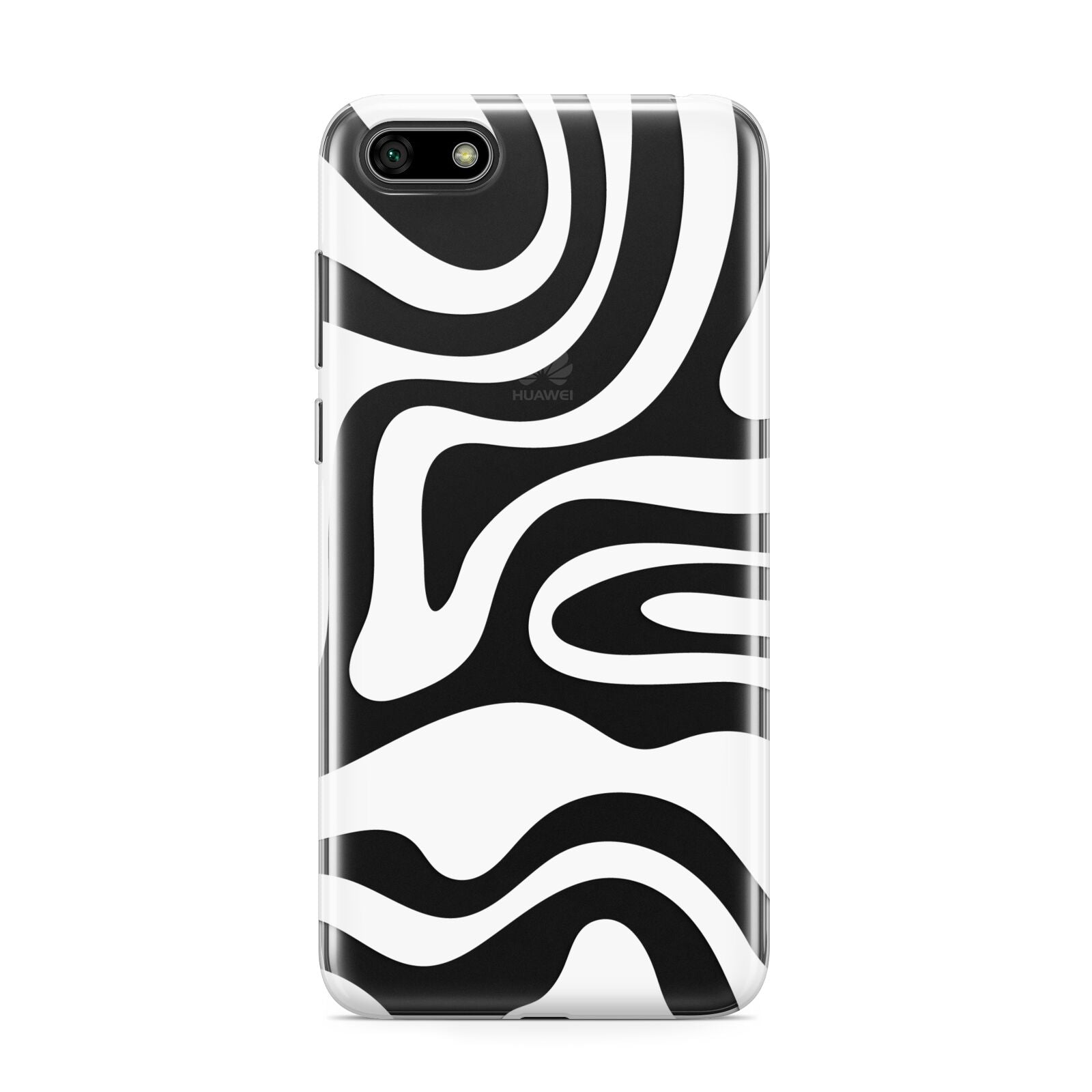 White Swirl Huawei Y5 Prime 2018 Phone Case