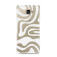 White Swirl Samsung Galaxy A3 2016 Case on gold phone