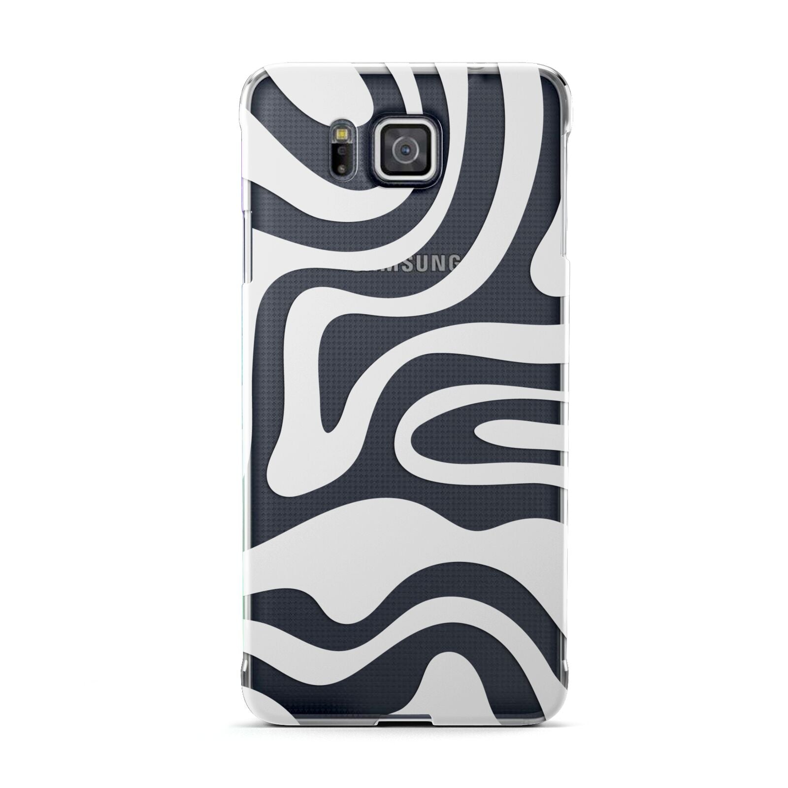 White Swirl Samsung Galaxy Alpha Case
