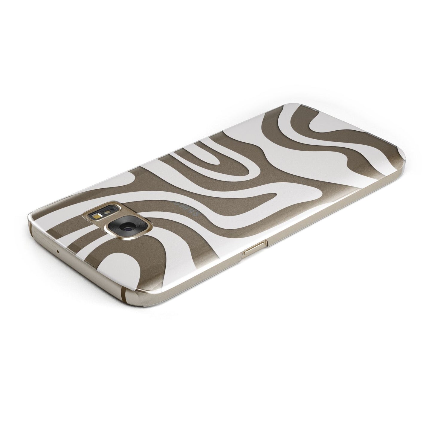 White Swirl Samsung Galaxy Case Top Cutout